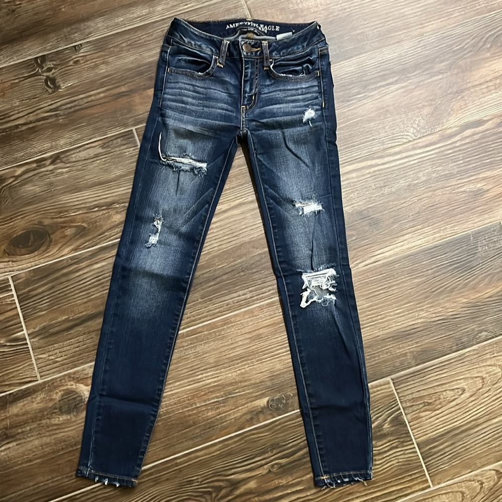 American Eagle super super stretch jeggings size 00 short